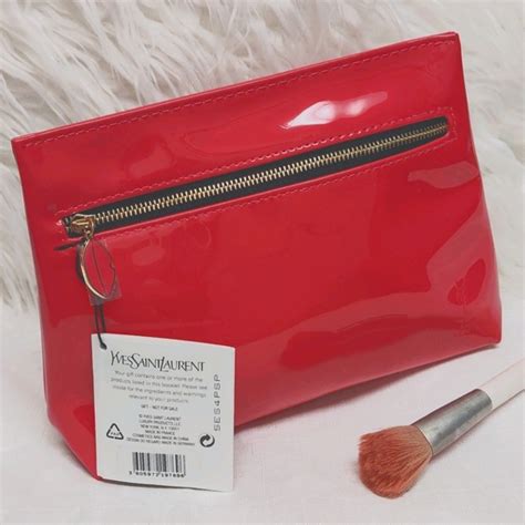 ysl pink makeup bag|yves Saint Laurent cosmetic bag.